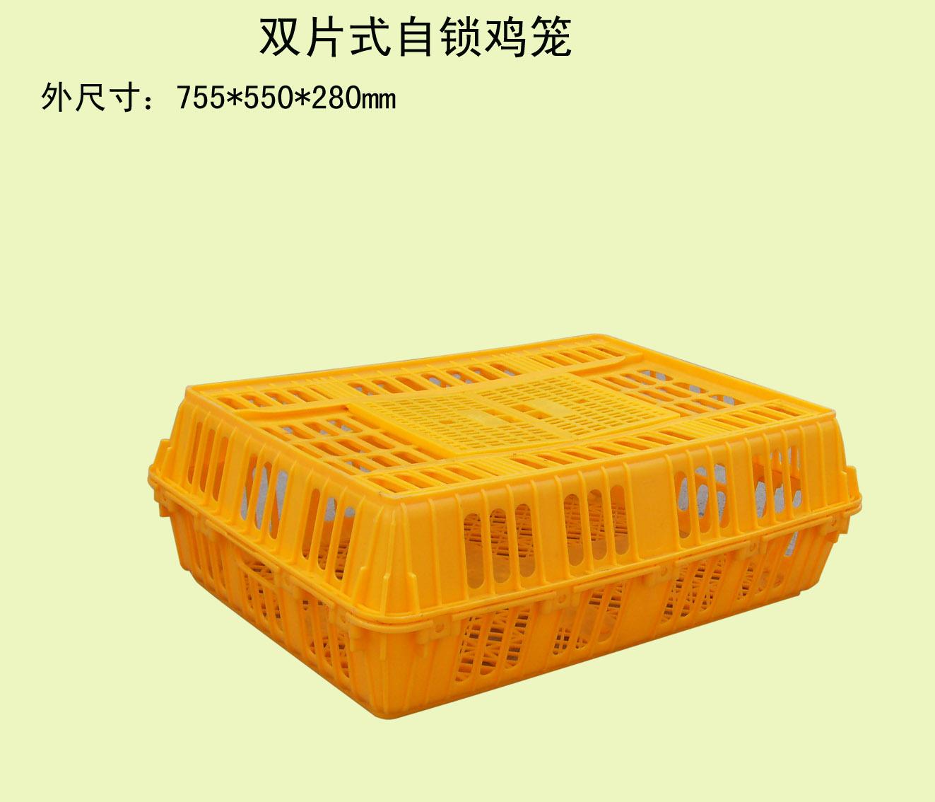 双片自锁式鸡笼